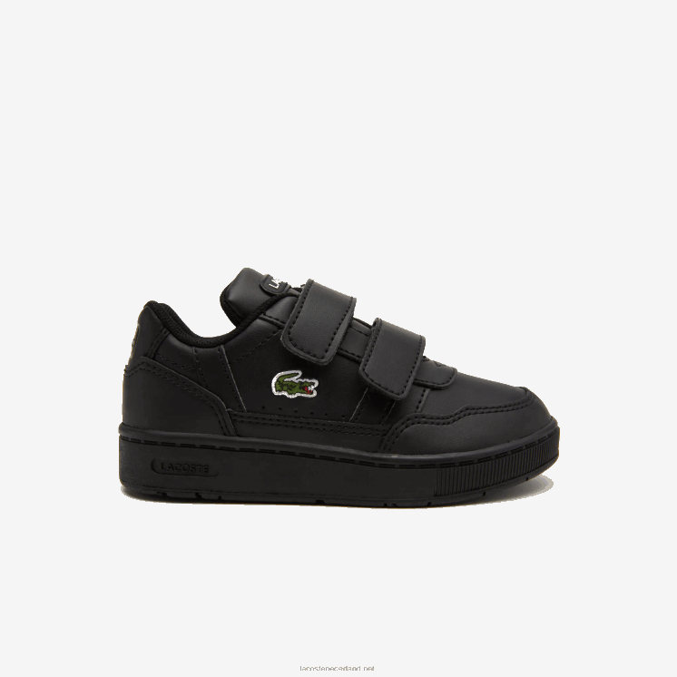 Lacoste t-clip synthetische kleur-pop sneakers 0828H2934 zwart 02u zuigelingen
