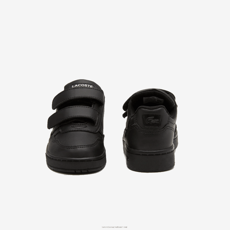 Lacoste t-clip synthetische kleur-pop sneakers 0828H2934 zwart 02u zuigelingen