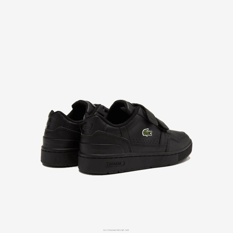 Lacoste t-clip synthetische kleur-pop sneakers 0828H3113 zwart 02u kinderen