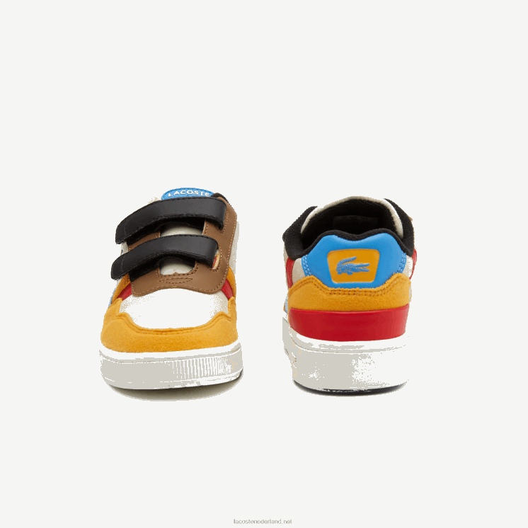 Lacoste t-clip synthetische winterschoenen voor buiten 0828H3303 gebroken wit & geel ht3 kinderen