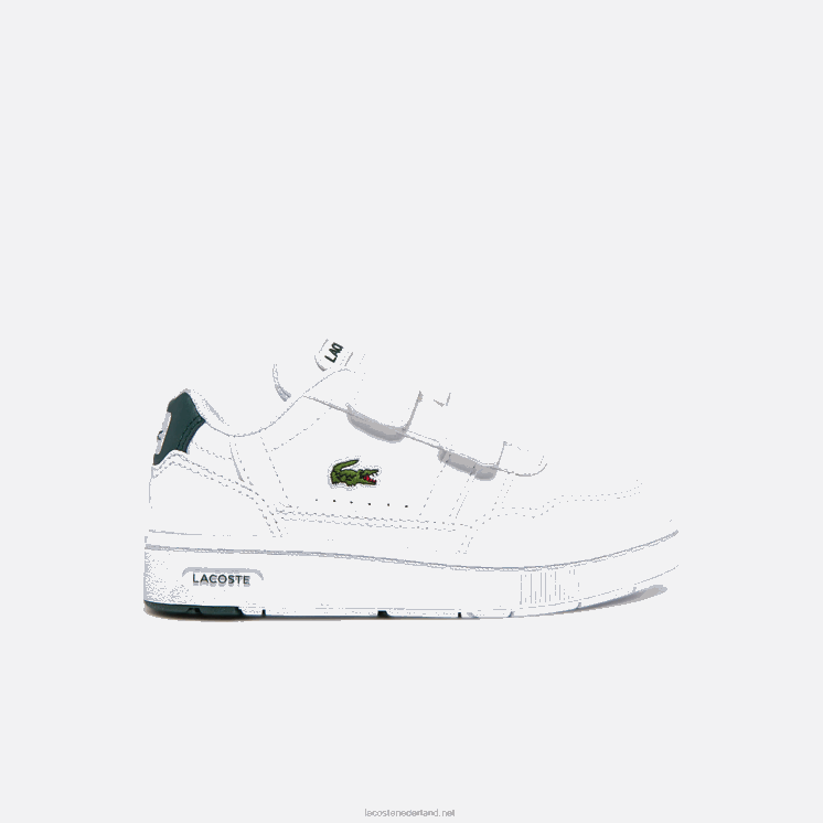 Lacoste T-clip synthetische sneakers 0828H2942 wit & donkergroen 1r5 zuigelingen