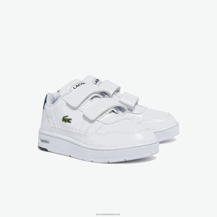 Lacoste T-clip synthetische sneakers 0828H2942 wit & donkergroen 1r5 zuigelingen