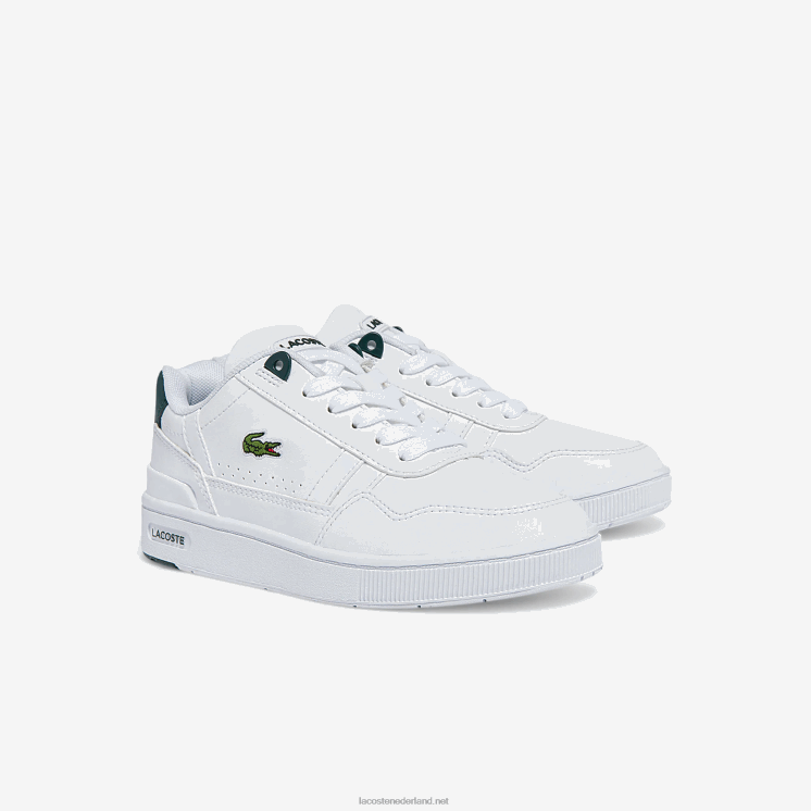 Lacoste T-clip synthetische sneakers 0828H3115 wit & donkergroen 1r5 kinderen