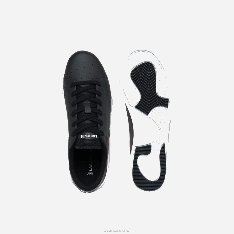Lacoste twin serve synthetische sneakers 0828H3319 zwart-wit 312 junioren