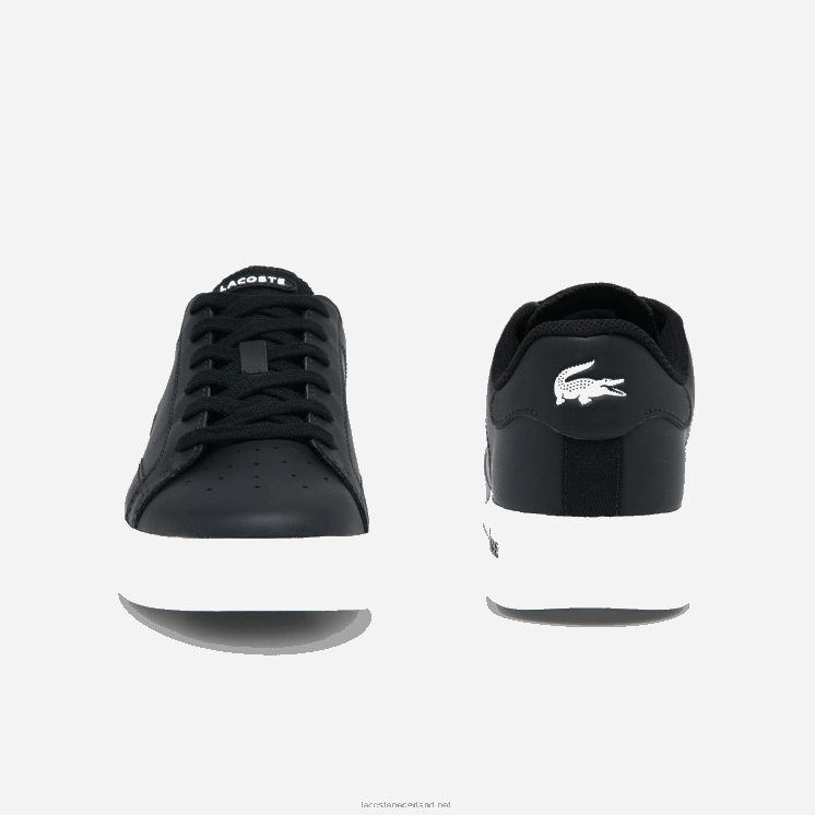 Lacoste twin serve synthetische sneakers 0828H3319 zwart-wit 312 junioren