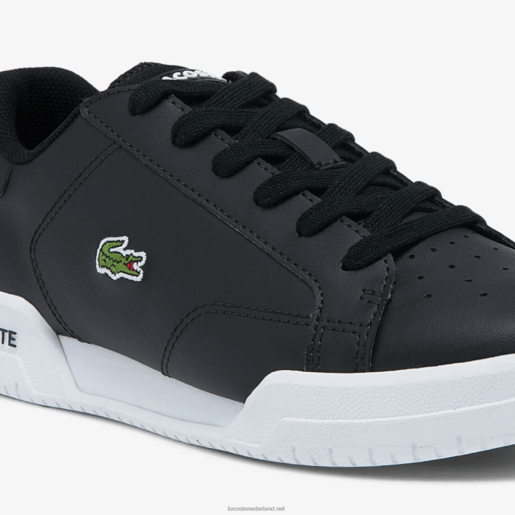 Lacoste twin serve synthetische sneakers 0828H3319 zwart-wit 312 junioren