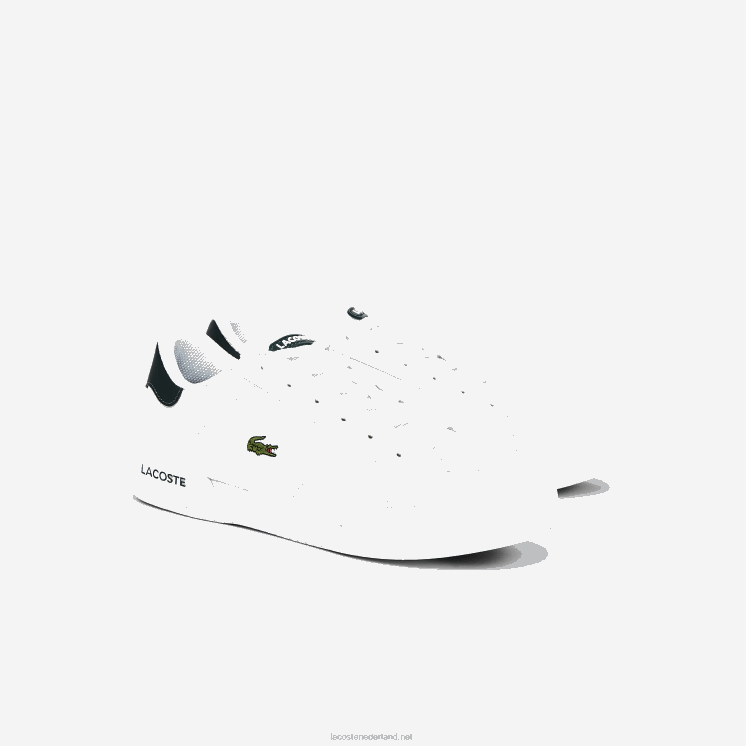 Lacoste twin serve synthetische sneakers 0828H3320 wit & donkergroen 1r5 junioren