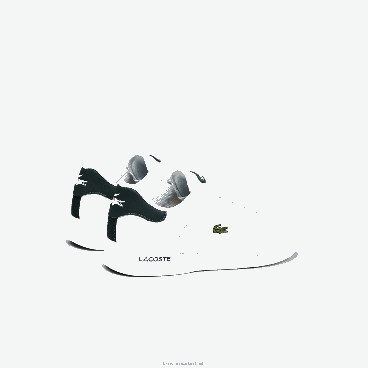 Lacoste twin serve synthetische sneakers 0828H3320 wit & donkergroen 1r5 junioren