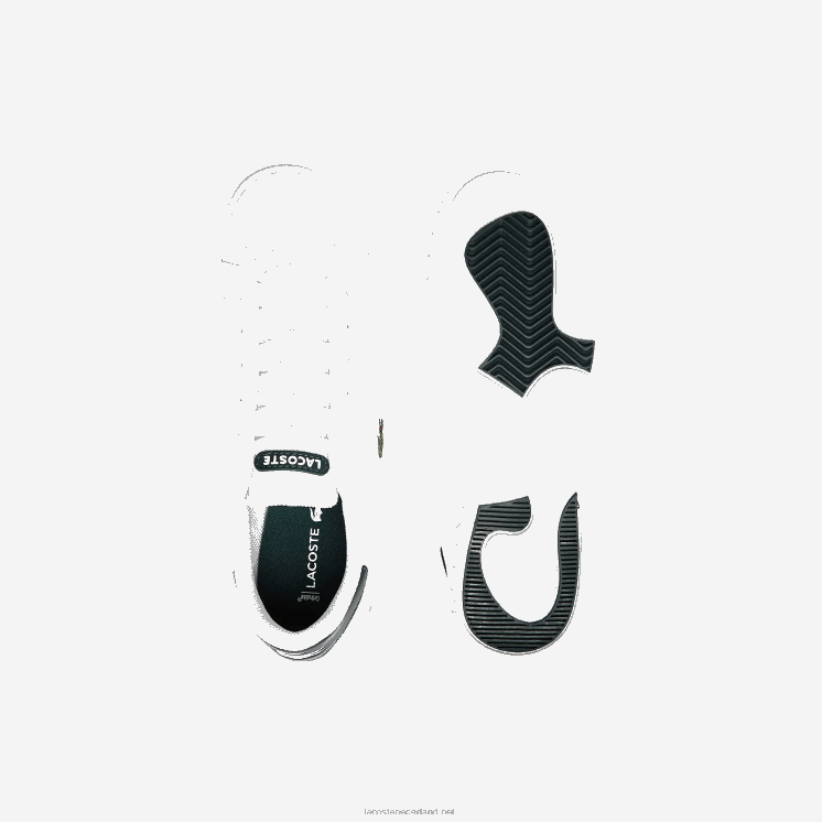 Lacoste twin serve synthetische sneakers 0828H3320 wit & donkergroen 1r5 junioren