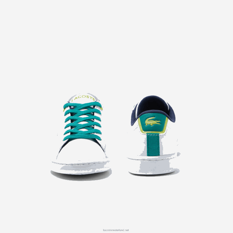Lacoste carnaby synthetische sneakers 0828H3331 wit/groen 082 junioren