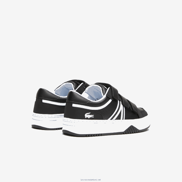Lacoste l001 synthetische sneakers 0828H3324 zwart-wit 312 junioren