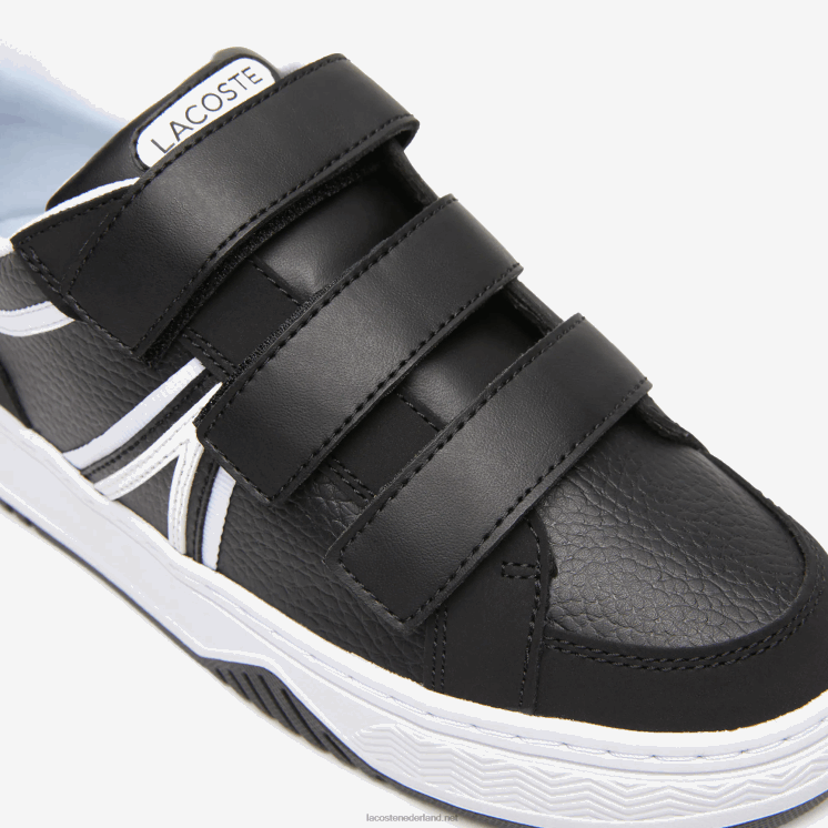 Lacoste l001 synthetische sneakers 0828H3324 zwart-wit 312 junioren