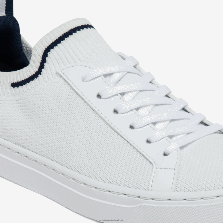 Lacoste la piquee textiel driekleurige sneakers 0828H3317 wit/marine & rood 407 junioren