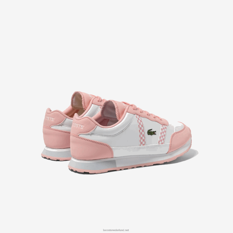 Lacoste partner synthetische sneakers 0828H3311 wit & roze b53 junioren