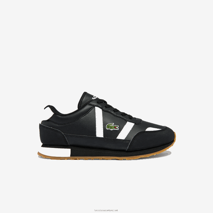 Lacoste partner synthetische sneakers 0828H3318 zwart-wit 312 junioren