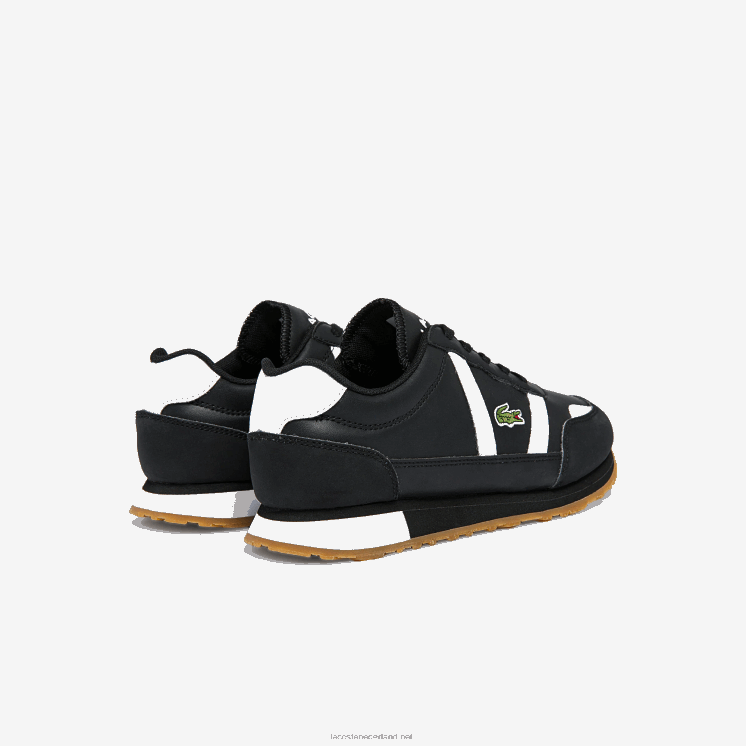 Lacoste partner synthetische sneakers 0828H3318 zwart-wit 312 junioren