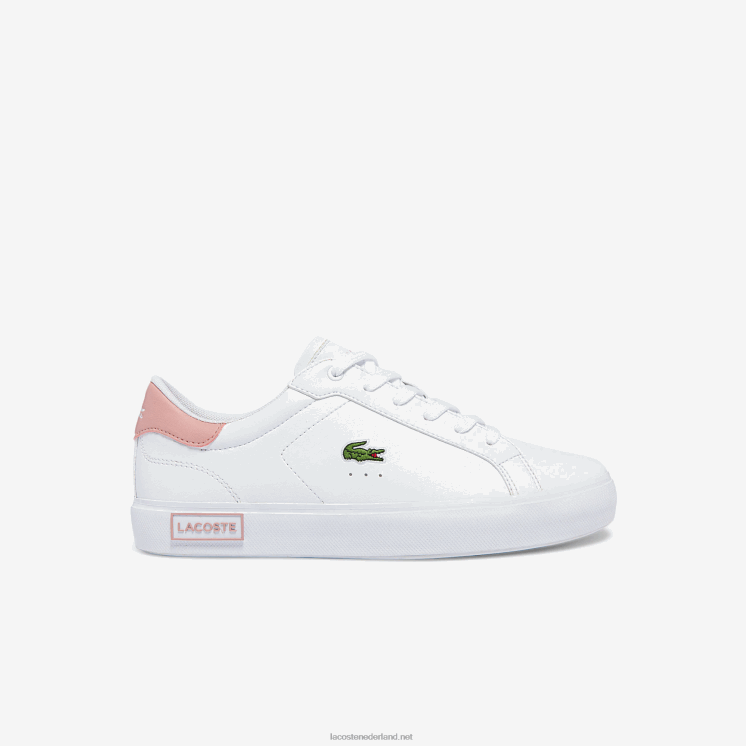 Lacoste powercour synthetische sneakers 0828H3308 wit & lichtroze 1y9 junioren
