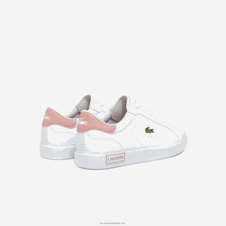 Lacoste powercour synthetische sneakers 0828H3308 wit & lichtroze 1y9 junioren
