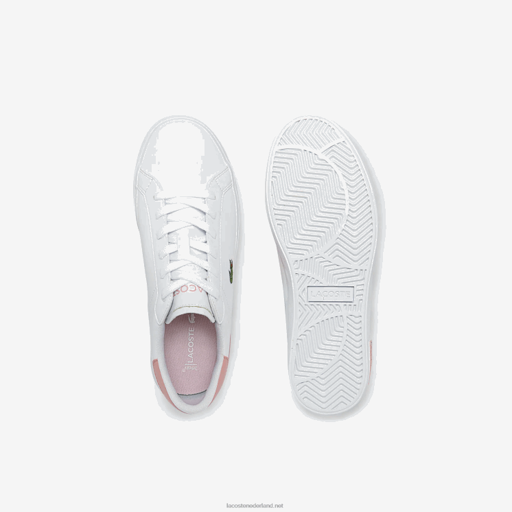 Lacoste powercour synthetische sneakers 0828H3308 wit & lichtroze 1y9 junioren
