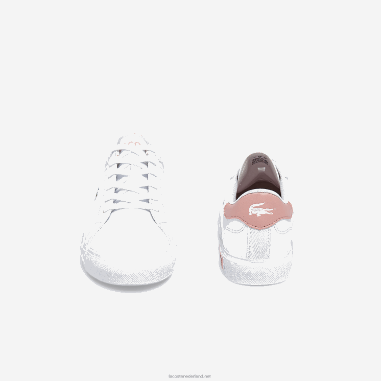 Lacoste powercour synthetische sneakers 0828H3308 wit & lichtroze 1y9 junioren