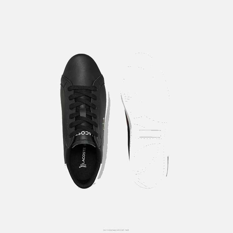 Lacoste powercour synthetische sneakers 0828H3309 zwart-wit 312 junioren