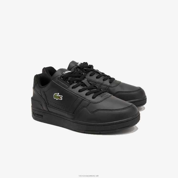 Lacoste t-clip synthetische kleur-pop sneakers 0828H3314 zwart 02u junioren