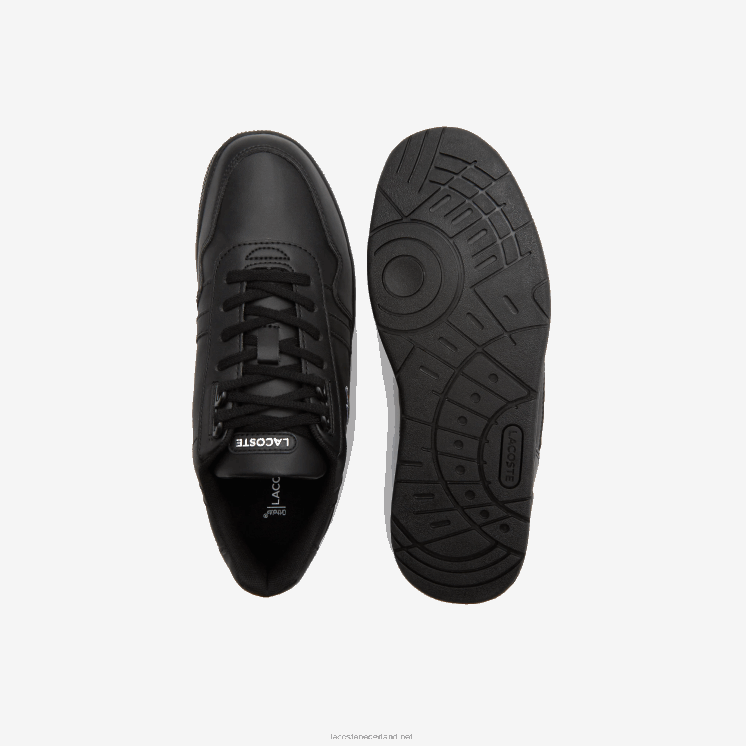 Lacoste t-clip synthetische kleur-pop sneakers 0828H3314 zwart 02u junioren