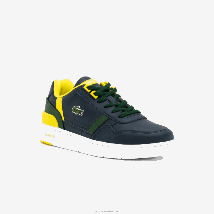 Lacoste t-clip synthetische kleur-pop sneakers 0828H3315 marine & groen 2s3 junioren