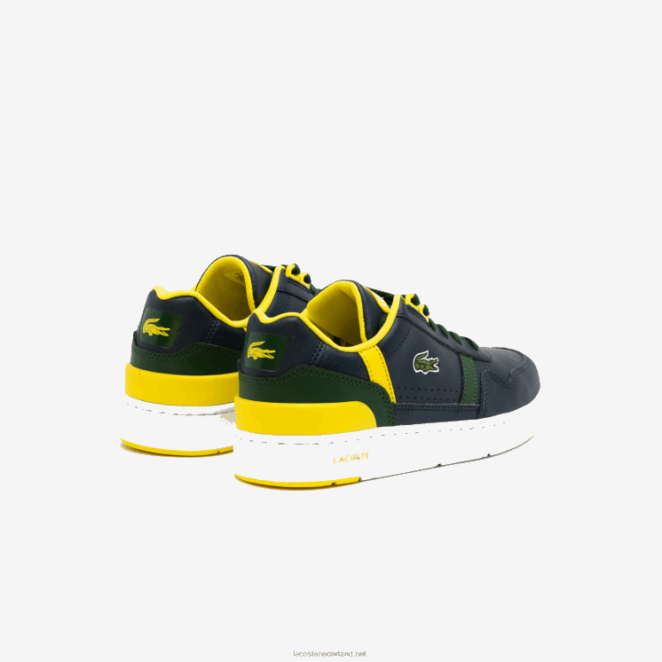 Lacoste t-clip synthetische kleur-pop sneakers 0828H3315 marine & groen 2s3 junioren