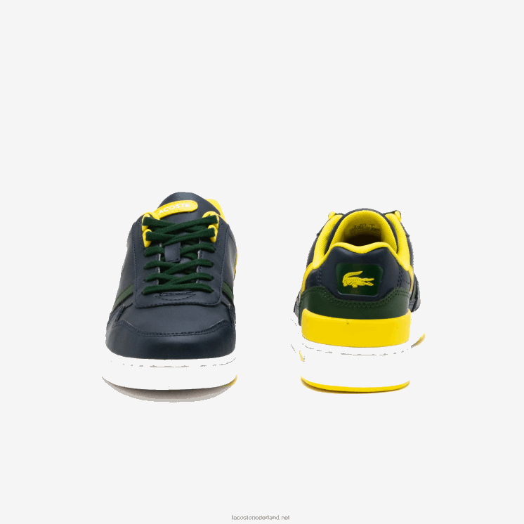 Lacoste t-clip synthetische kleur-pop sneakers 0828H3315 marine & groen 2s3 junioren