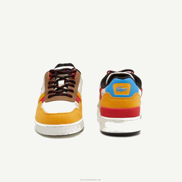 Lacoste t-clip synthetische winterschoenen voor buiten 0828H3334 gebroken wit & geel ht3 junioren