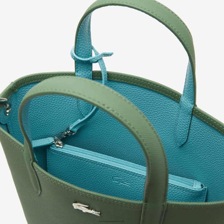 Lacoste anna omkeerbare draagtas van gecoat canvas 0828H2782 frene kust l49 vrouwen