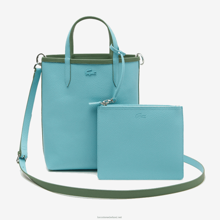 Lacoste anna omkeerbare draagtas van gecoat canvas 0828H2782 frene kust l49 vrouwen
