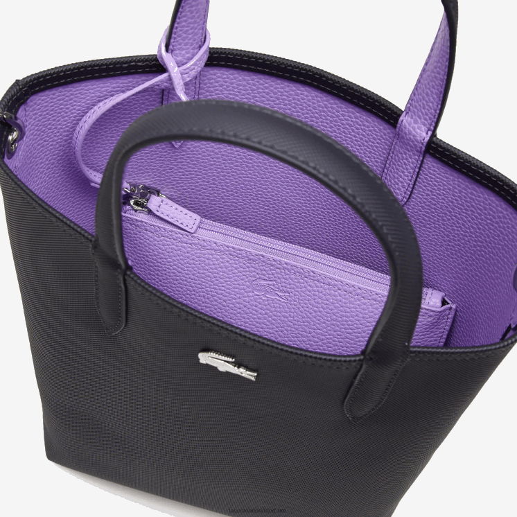 Lacoste anna omkeerbare draagtas van gecoat canvas 0828H2783 abimes neva k56 vrouwen