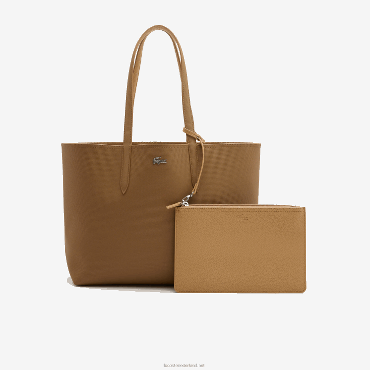 Lacoste anna omkeerbare tweekleurige draagtas 0828H2778 lommerrijke Weense k60 vrouwen