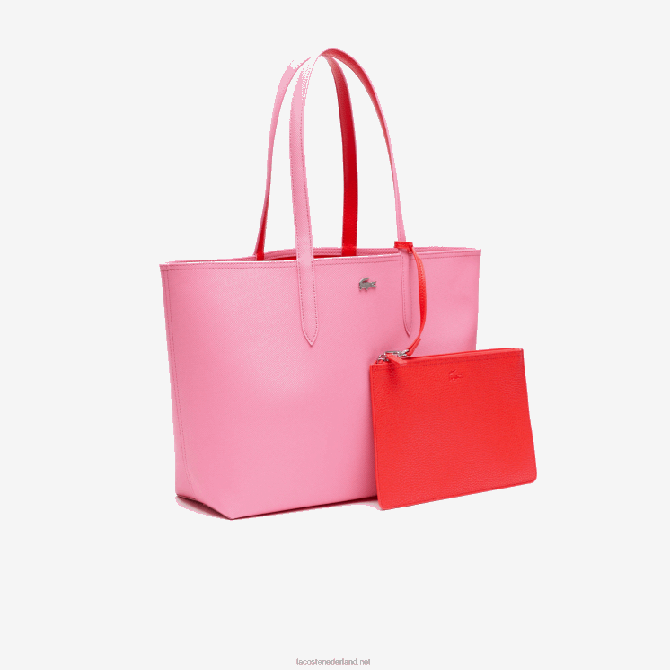 Lacoste anna omkeerbare tweekleurige draagtas 0828H2779 reseda corrida l45 vrouwen