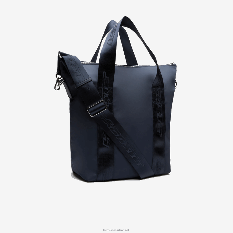 Lacoste draagtas met contrasterende branding 0828H2763 blauw nuit blanc m05 vrouwen