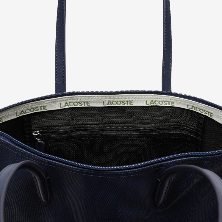 Lacoste l.12.12 concept draagtas met verticale ritssluiting 0828H2834 zonsverduistering 141 vrouwen