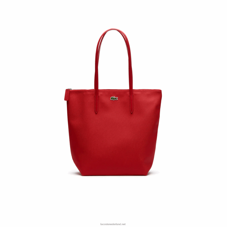 Lacoste l.12.12 concept draagtas met verticale ritssluiting 0828H2836 virtueel roze 185 vrouwen