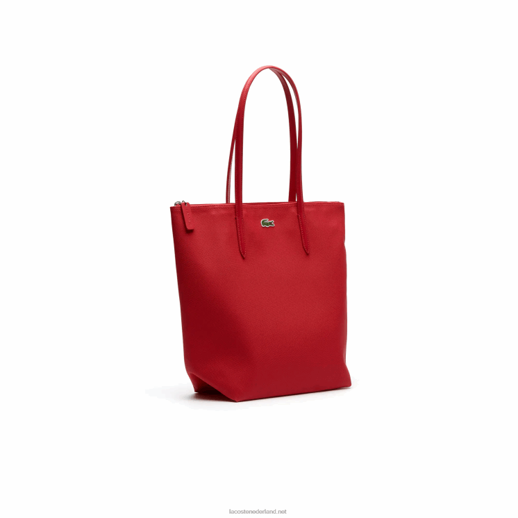 Lacoste l.12.12 concept draagtas met verticale ritssluiting 0828H2836 virtueel roze 185 vrouwen
