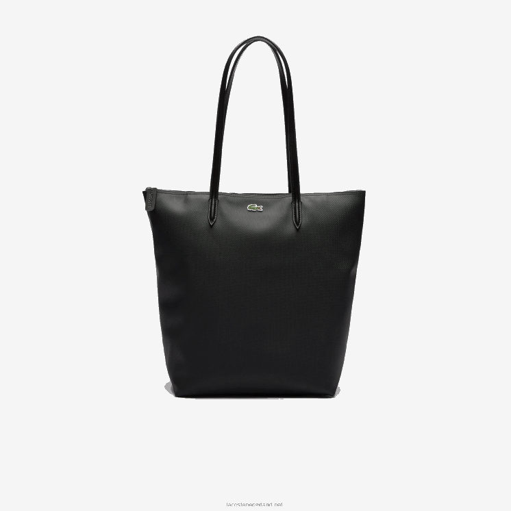 Lacoste l.12.12 concept draagtas met verticale ritssluiting 0828H2847 zwart 000 vrouwen
