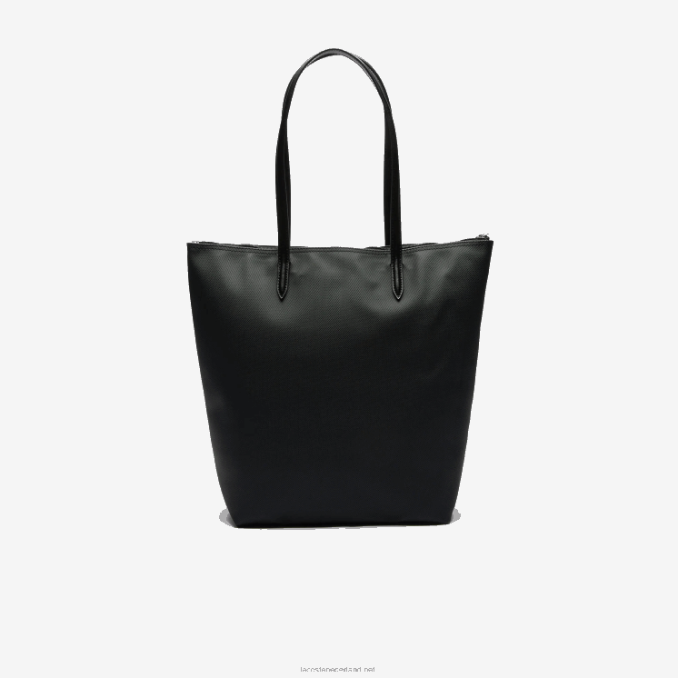 Lacoste l.12.12 concept draagtas met verticale ritssluiting 0828H2847 zwart 000 vrouwen