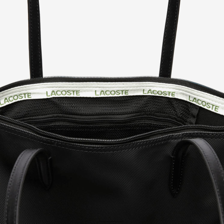 Lacoste l.12.12 concept draagtas met verticale ritssluiting 0828H2847 zwart 000 vrouwen