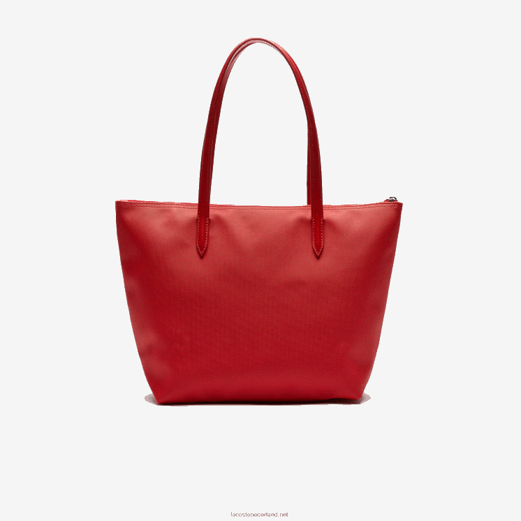 Lacoste l.12.12 concept kleine draagtas met ritssluiting 0828H2803 hoog risico rood 883 vrouwen