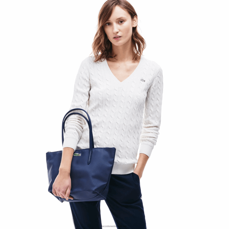 Lacoste l.12.12 concept kleine draagtas met ritssluiting 0828H2803 hoog risico rood 883 vrouwen