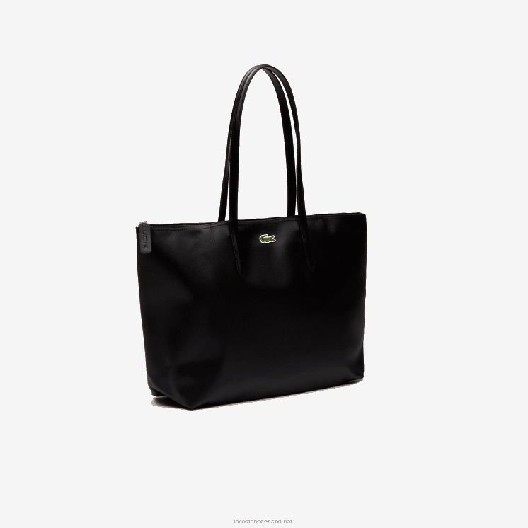 Lacoste l.12.12 draagtas met ritssluiting 0828H2766 zwart 000 vrouwen