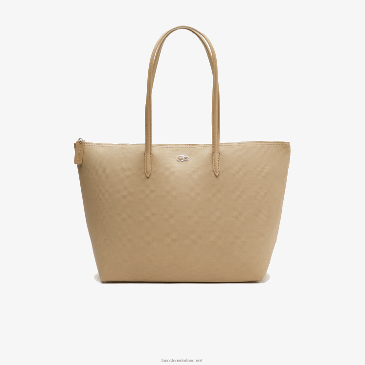 Lacoste l.12.12 draagtas met ritssluiting 0828H2784 brindille l37 vrouwen