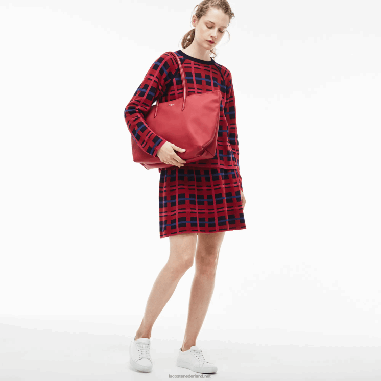 Lacoste l.12.12 draagtas met ritssluiting 0828H2821 surfen op het web a25 vrouwen