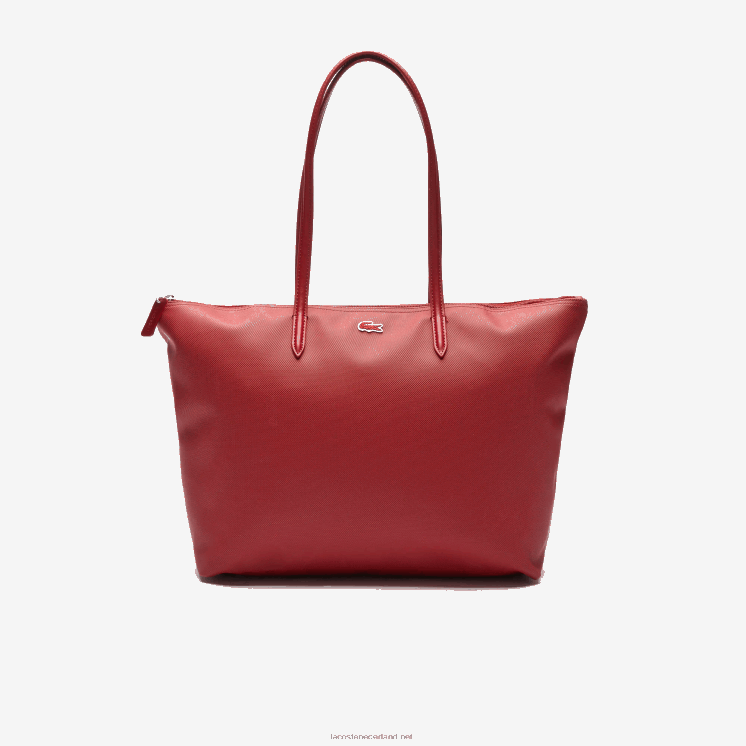 Lacoste l.12.12 draagtas met ritssluiting 0828H2825 alizarine c62 vrouwen