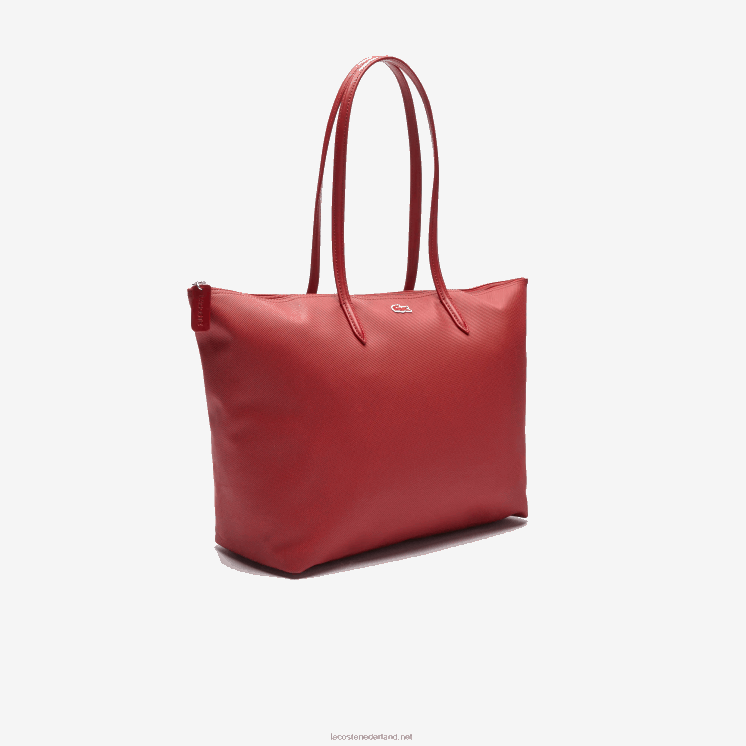 Lacoste l.12.12 draagtas met ritssluiting 0828H2825 alizarine c62 vrouwen